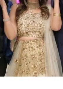 Fishcut Lehanga With Blouse And Frill Dupatta