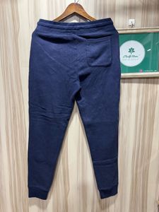 GAP Navy Blue Regular Fit Solid Jogger