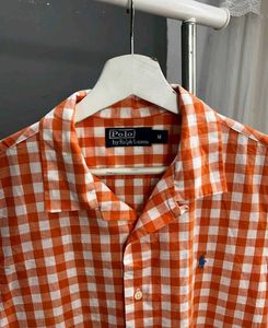 @poloralphlauren gingham plald Cuban collarshirt