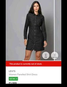 Levis Shift Buttoned Dress