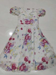 2 Frocks Combo-White Frock & Mauve Pink Froc