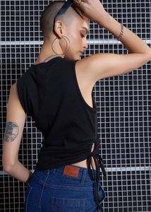 Sleeveless Black Top