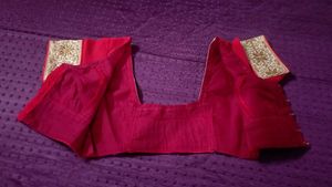 ♥️ With Gold Design Beautiful Blouse