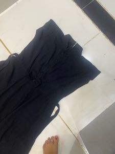 Elegant Black Chiffon Dress