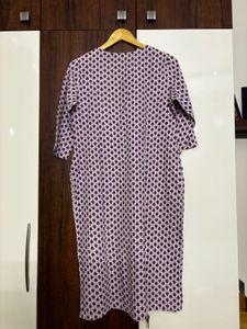 Polka Purple Kurti