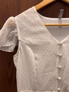 Elegant White Midi Dress