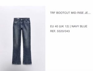 Zara Straight Fit Jeans