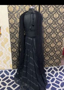 Black Embellished Lehenga Choli Set