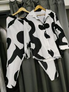 Black N White Co Ord Set