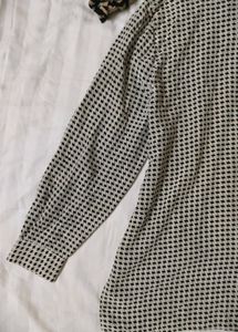 Patterned Button-Down Shirt