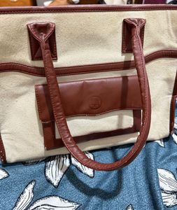 Vintage Canvas & Leather Tote