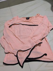 Peach Long Sleeve Top