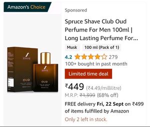 Spruce Shave Club Oud Parfum || 100ml