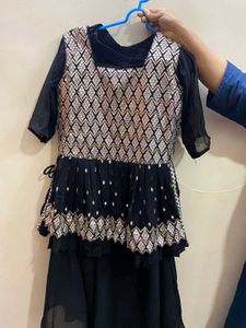 Black &amp; Silver Shalwar Kameez