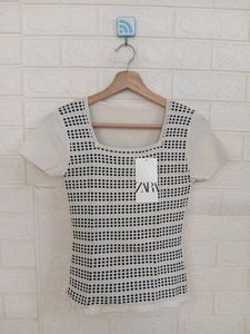 White Short Sleeve Top