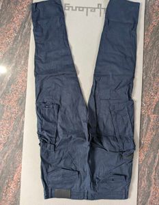 Snitch Navy Blue Cargo Trouser New W32