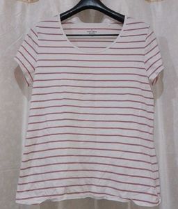 Women’s Red Striped T-Shirt
