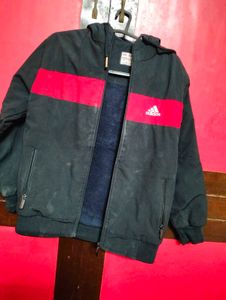 Black Jacket With Red Combination