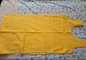 Yellow Embroidered Kurti