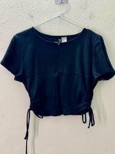 H&amp;M Tie Detail Top