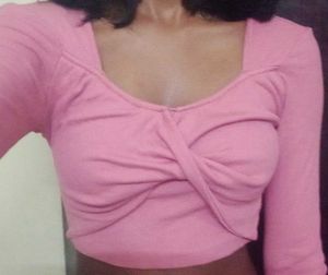 THRIFTED Pink Crop Top