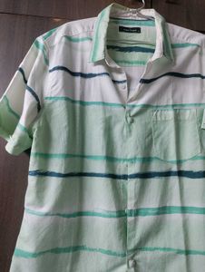 Green Casual Half Shirt