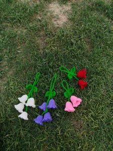 Crochet Lily Of The Valley Bag Charms