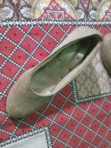 Sparkly Gold Ballet Flats