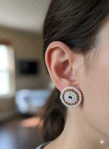 Black Beaded Earrings