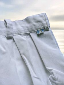 White Pleated School Uniform Skirt