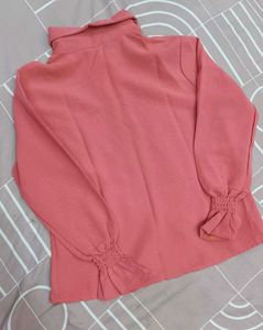 Chic Coral Blouse