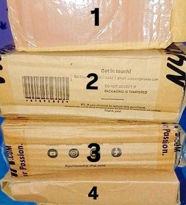 Set of 4 cardboard boxes/cartoon boxes