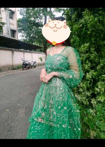 royal Green party wear Sharara💚Without Dupatta