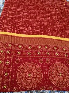 Bandhani Puja Saree
