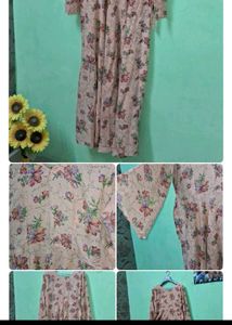 Floral Maxi Dress gown nighty westerm