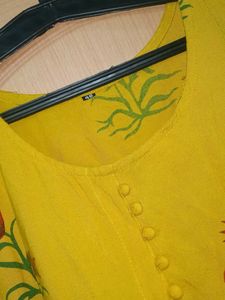 Yellow Aline Kurta
