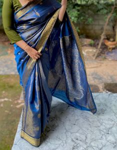 Elegant Blue Saree