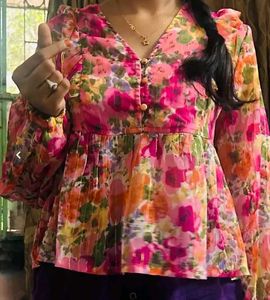 Floral Print Top