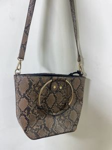 Snake Texture Handbag