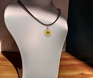 Pressed Flower Necklace