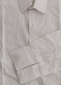 French Sleeves White Formal Shirt