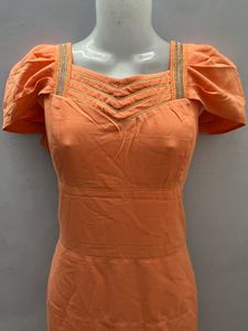 Korean Designer Orange One Piece