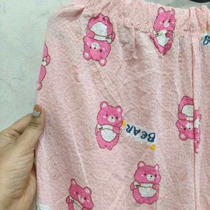 Cute Pink Bear Lounge Pants