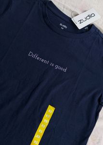 Navy Blue Tee From Zudio