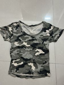 Camouflage Print T-Shirt