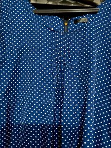 Blue Polka Dot Top