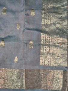 Elegant  pista green saree kanchivaram pure