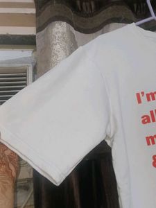 off white colour t-shirt