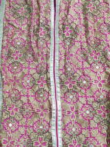 Pink &amp; Gold Embellished Kurta Set