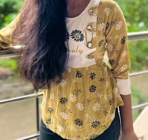 Floral Print Top Cute